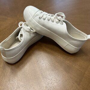 ASOS platform white sneakers